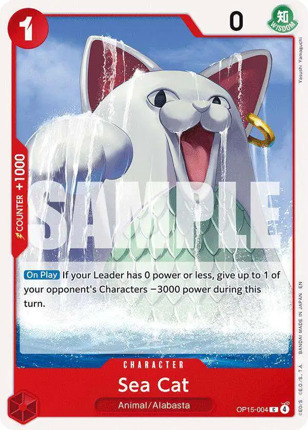 One Piece Trading Card Game Adventure on Kami's Island Common Sea Cat OP15-004