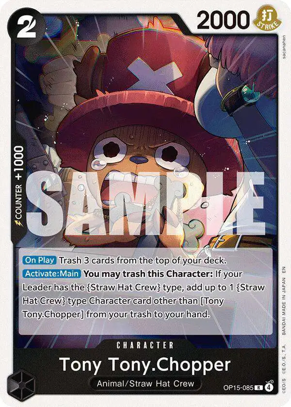 tony tony chopper one piece card game ONE PIECE CARD GAME ST01-006 [Matching Battle] main image 0