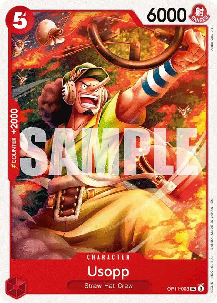 One Piece Trading Card Game A Fist of Divine Speed Uncommon Usopp OP11-003