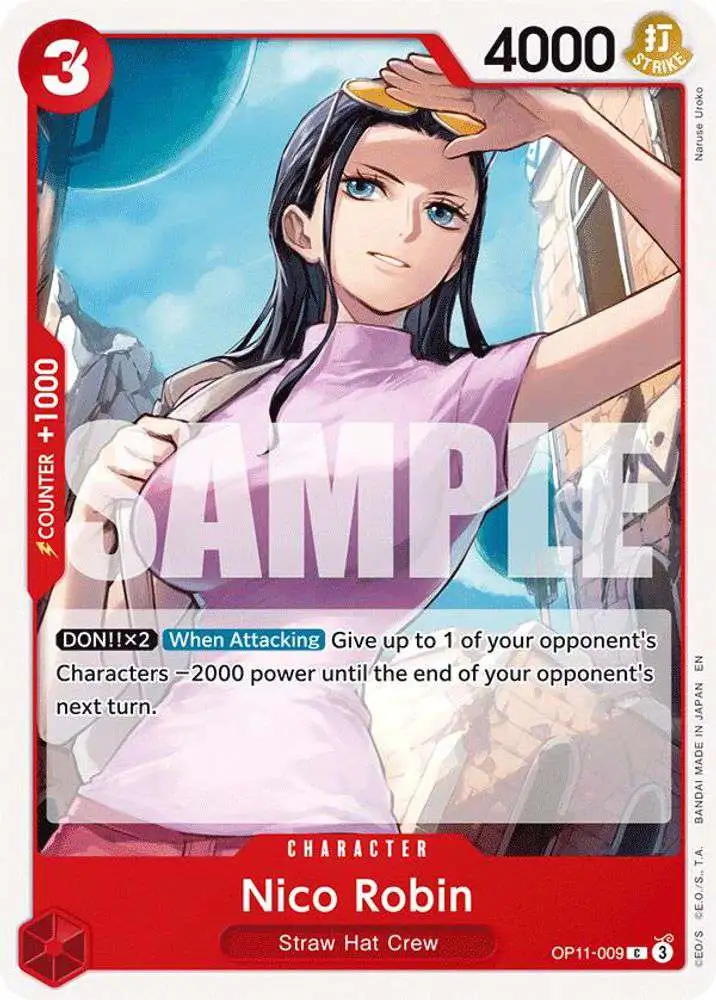 One Piece Trading Card Game A Fist of Divine Speed Common Nico Robin OP11-009