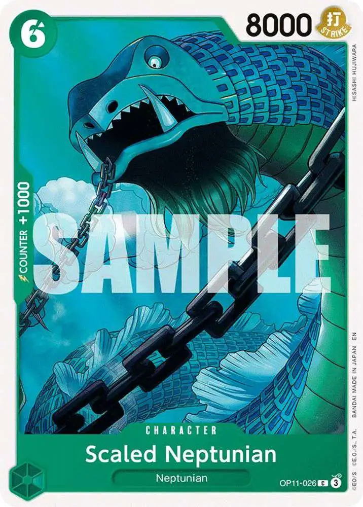 One Piece Trading Card Game A Fist of Divine Speed Common Scaled Neptunian OP11-026
