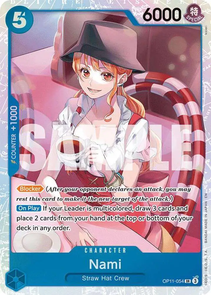 target one piece trading card game A Fist of Divine Speed Single Card Super Rare Nami OP11-054 This Was The Craziest One