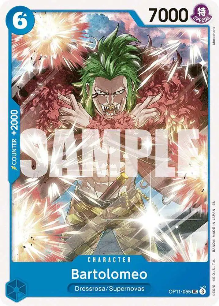 One Piece Trading Card Game A Fist of Divine Speed Uncommon Bartolomeo OP11-055