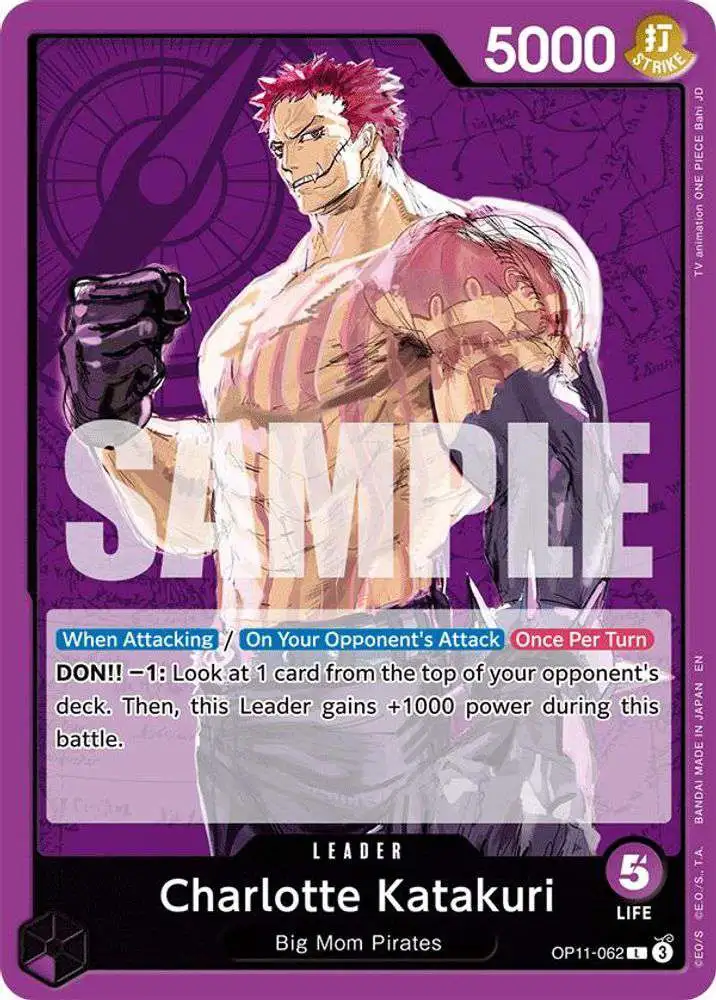 One Piece A Fist of Divine Speed Leader Charlotte Katakuri OP11-062 One Piece A Fist of Divine Speed Leader Charlotte Katakuri OP11-062