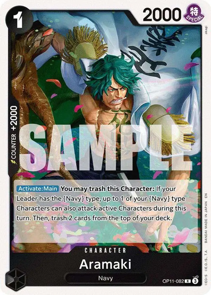 One Piece Trading Card Game A Fist of Divine Speed Single Card Rare Aramaki  OP11-082 - ToyWiz