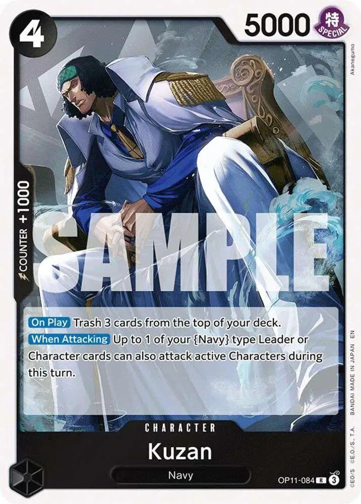 One Piece Trading Card Game A Fist of Divine Speed Rare Kuzan OP11-084