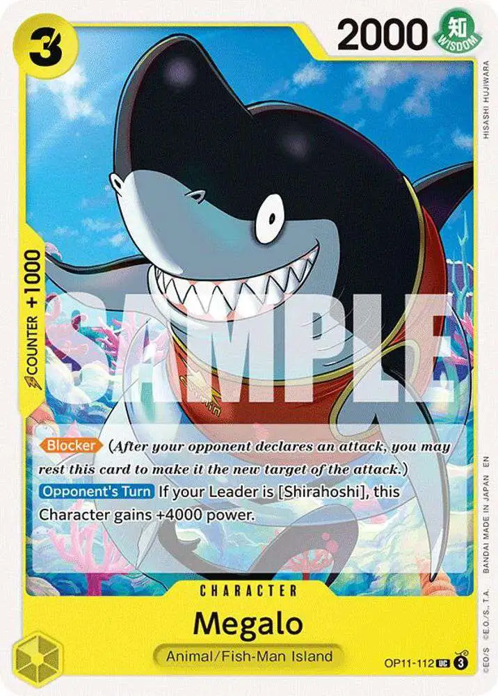 One Piece Trading Card Game A Fist of Divine Speed Uncommon Megalo OP11-112