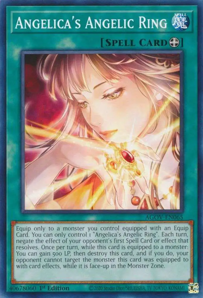 age of overlord yugioh cards YuGiOh Trading Card Game Age of Overlord Common Angelica's Angelic Ring  AGOV-EN065