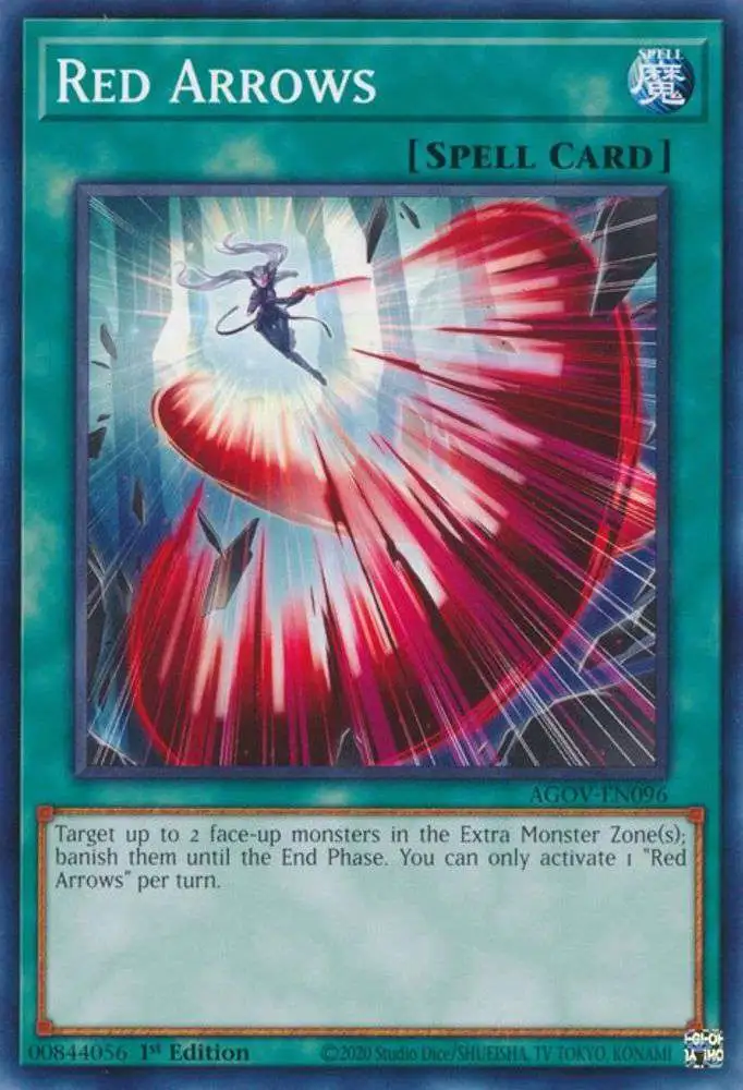 YuGiOh Trading Card Game Age of Overlord Common Red Arrows AGOV-EN096