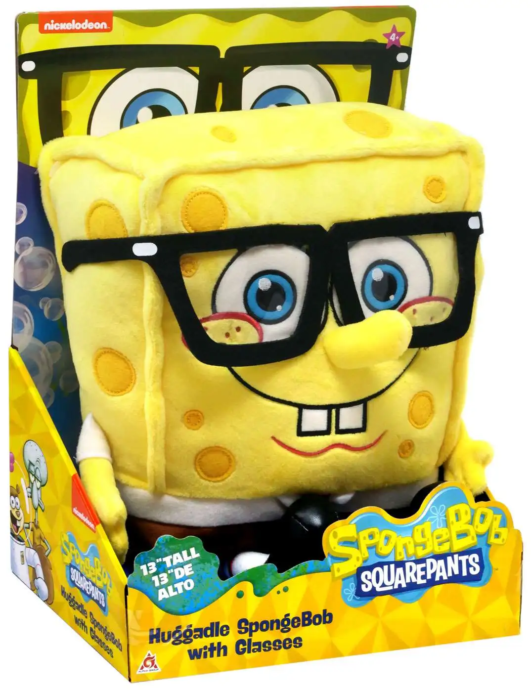Nickelodeon Spongebob Squarepants Huggable SpongeBob 13 Plush with Glasses  Alpha Group - ToyWiz