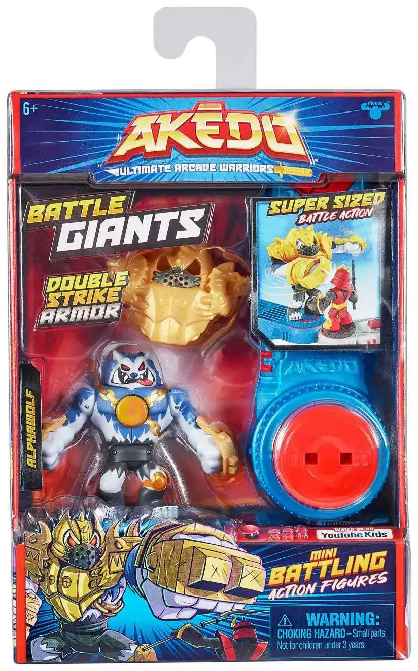 Akedo Ultimate Arcade Warriors Starter Pack Mini Battling Action Figures  Ready Legendary Punch Attack Boy Children's Toys Gifts