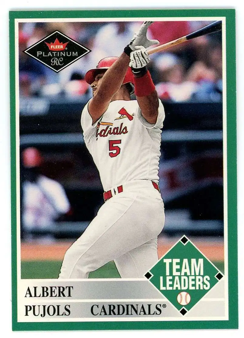 MLB 2001 Fleer Platinum Team Leaders Albert Pujols #435 [Rookie]