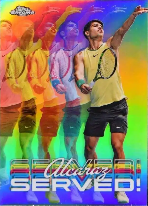 Tennis 2024 Chrome Served! Carlos Alcaraz SER-CA