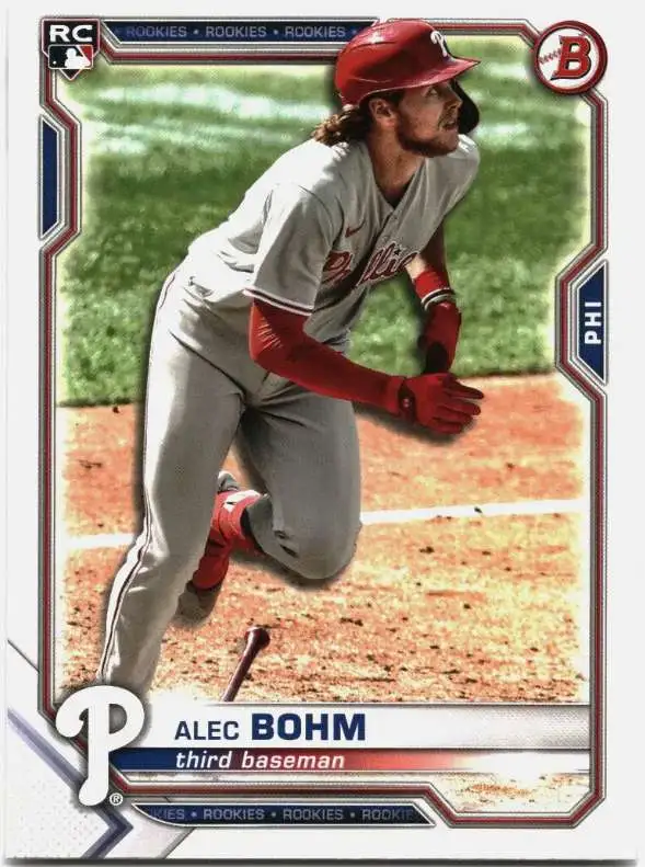 MLB 2021 Bowman Baseball Base Alec Bohm #2 [Rookie Card]