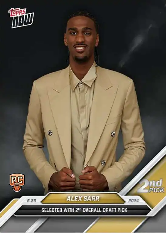 NBA Washington Wizards 2024 NOW Basketball Alex Sarr D-2 [Rookie Card, 2nd Overall Draft Pick]