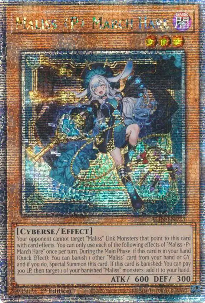 YuGiOh Trading Card Game Alliance Insight Quarter Century Secret Rare Maliss [P] March Hare ALIN-EN023