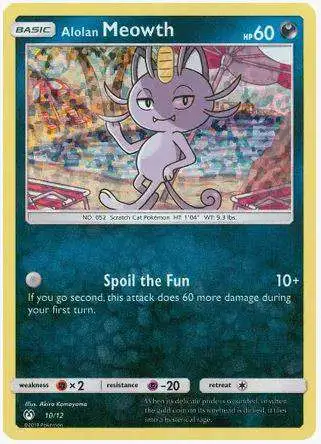 Pokemon Trading Card Game McDonald's Promos 2019 Promo Alolan Meowth #10