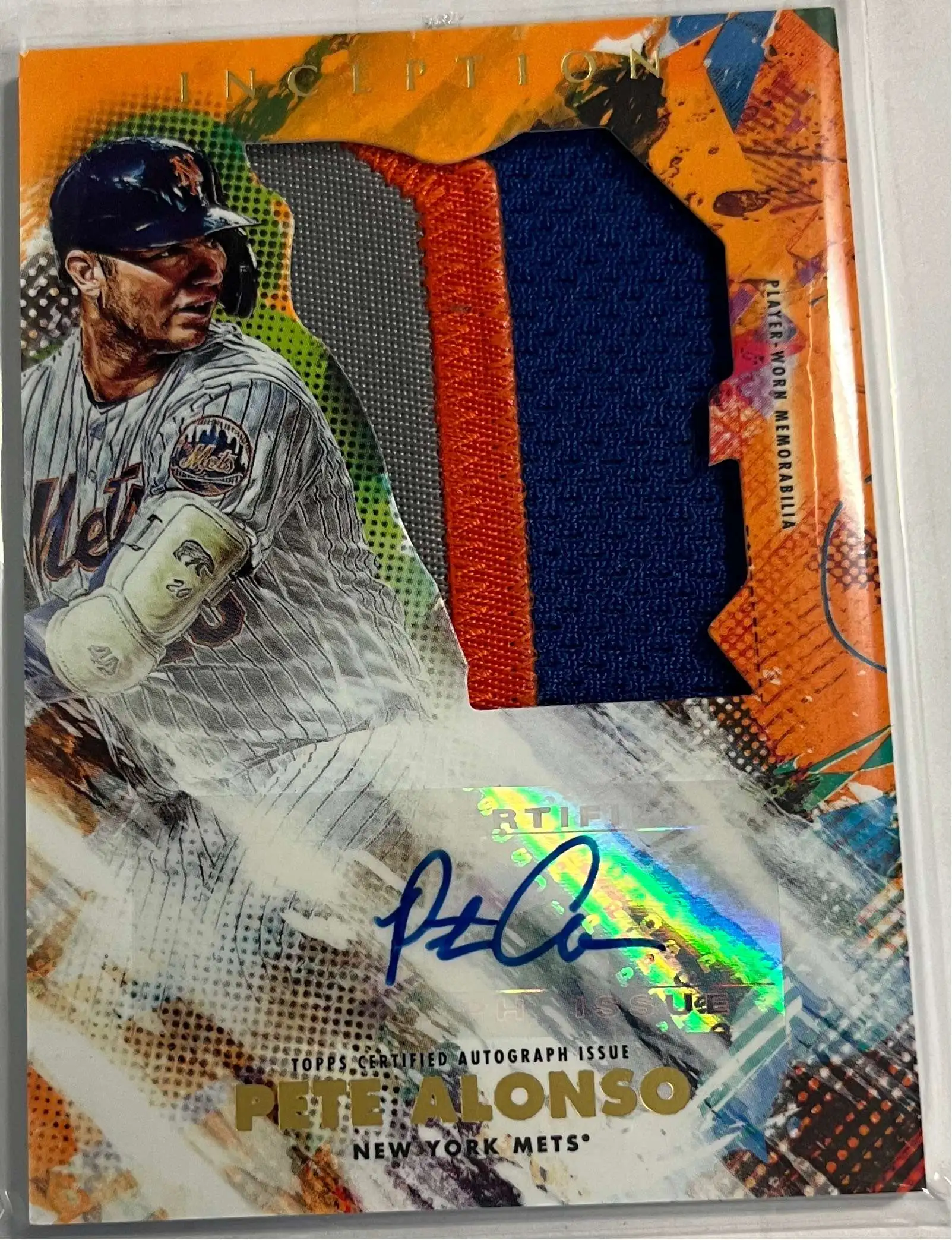 MLB 2020 Inception Baseball Pete Alonso 9/25 Autographed Trading Card IAJP-PA [Jumbo Relic Autograph]