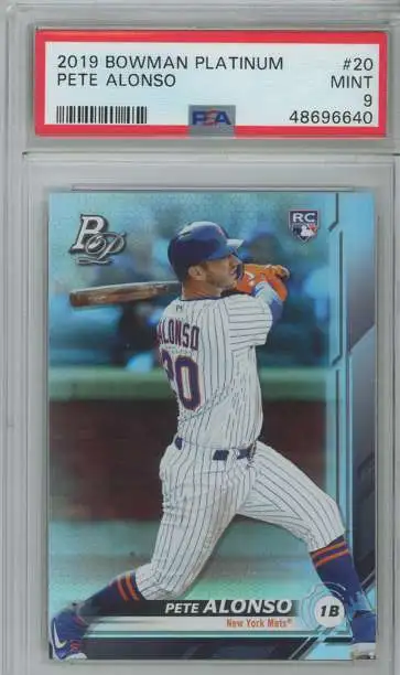Graded Baseball Cards Pete Alonso Rookie Baseball Card PSA 10 Gem