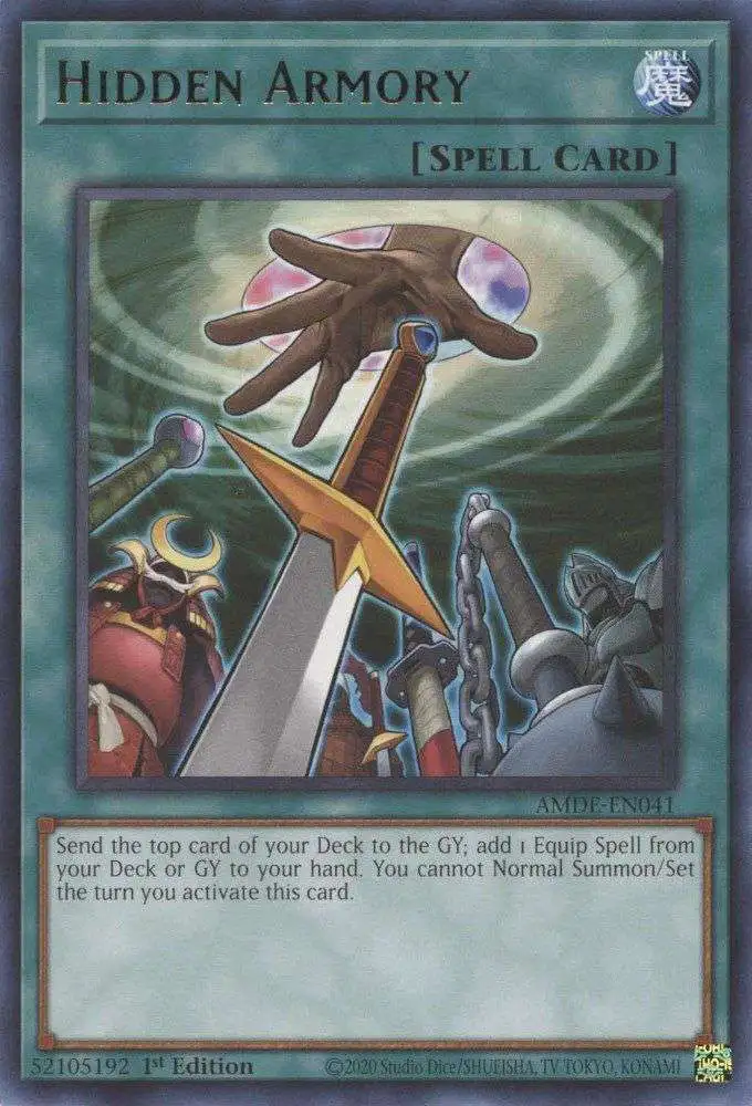 YuGiOh Trading Card Game Amazing Defenders Single Card Rare Hidden Armory  AMDE-EN041 - ToyWiz