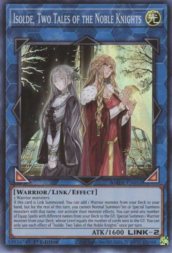 YuGiOh Trading Card Game Amazing Defenders Single Card Super Rare Isolde,  Two Tales of the Noble Knights AMDE-EN052 - ToyWiz