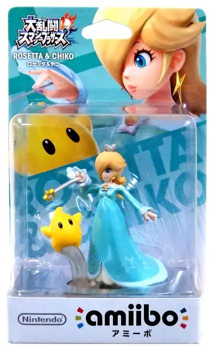 Nintendo Japanese Amiibo Rosetta & Chiko Mini Figure [Damaged Package]