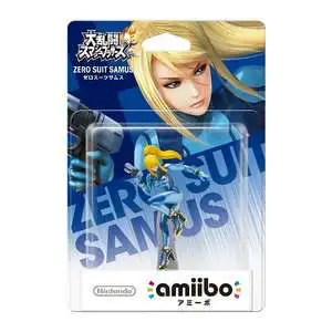 Nintendo Japanese Amiibo Zero Suit Samus Mini Figure