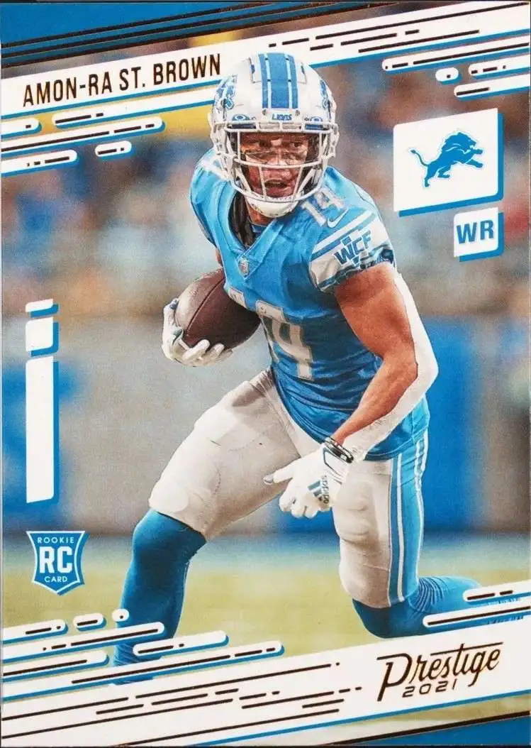 NFL 2021 Panini Prestige Football Single Card Amon-Ra St. Brown 234 2024, Rookie - ToyWiz NFL 2021 Panini Prestige Football Single Card Amon-Ra St. Brown 234 2024, Rookie - ToyWiz