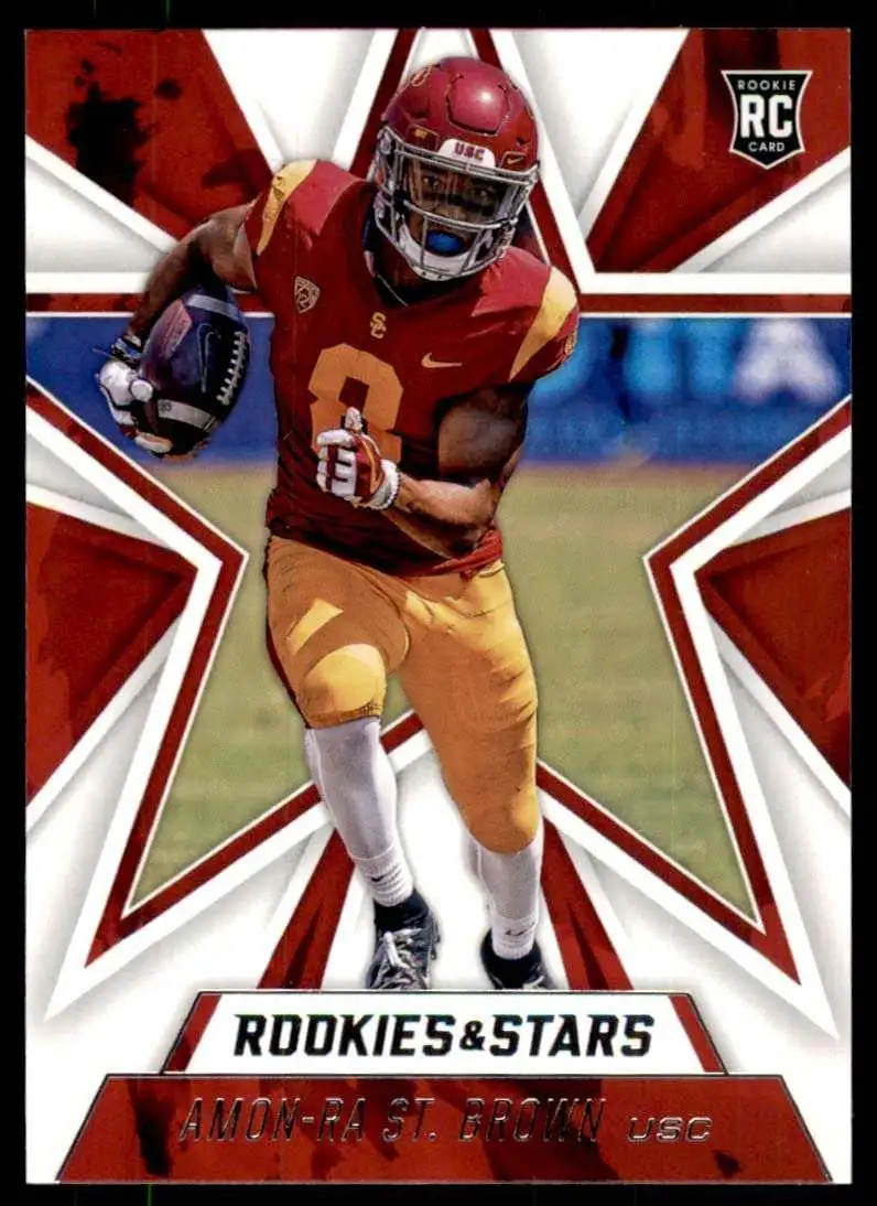 NFL 2021 Panini Donruss Optic Single Card Purple Shock Amon-Ra St. Brown  228 Rated Rookie - ToyWiz