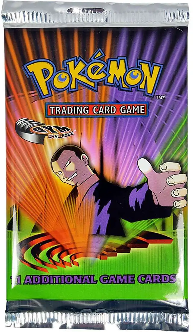 Pokemon Gym Challenge Booster Pack Factory Sealed Giovanni Art! 
