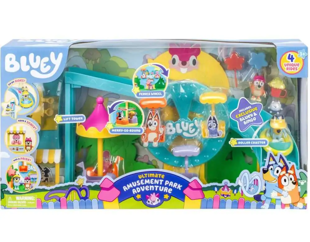 Bluey Beach Ultimate Amusement Park Adventure Exclusive Playset [12 Figures & Tons of Accessories!]