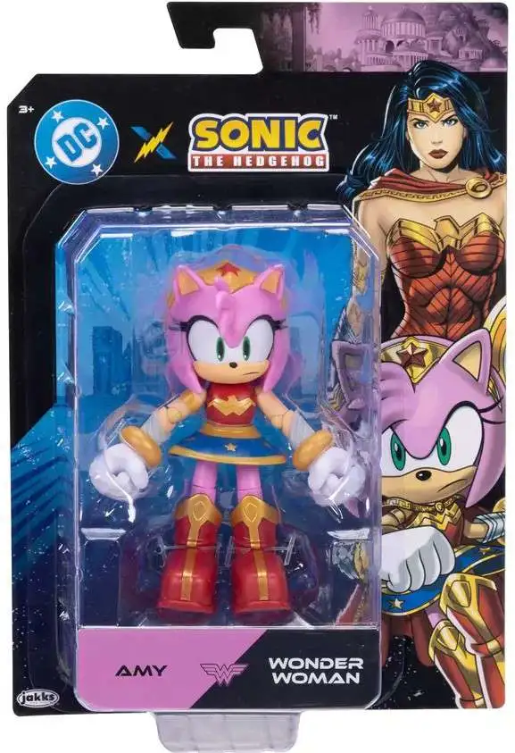 Sonic The Hedgehog x DC Amy as Wonder Woman Exclusive Action Figure