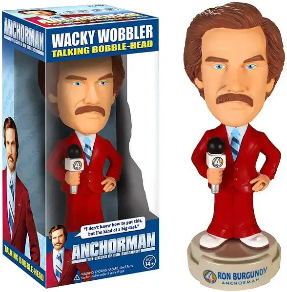 Funko Anchorman The Legend of Ron Burgundy Wacky Wobbler Ron Burgundy Bobble Head