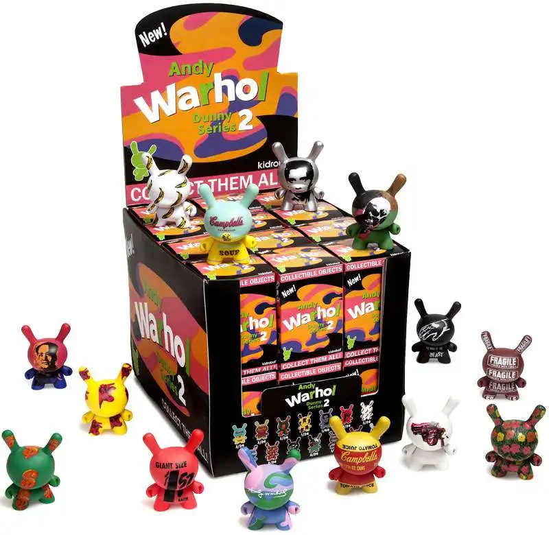 Andy Warhol Vinyl Mini Object Figure Dunny Series 2 3-Inch Mystery Box [24 Packs]