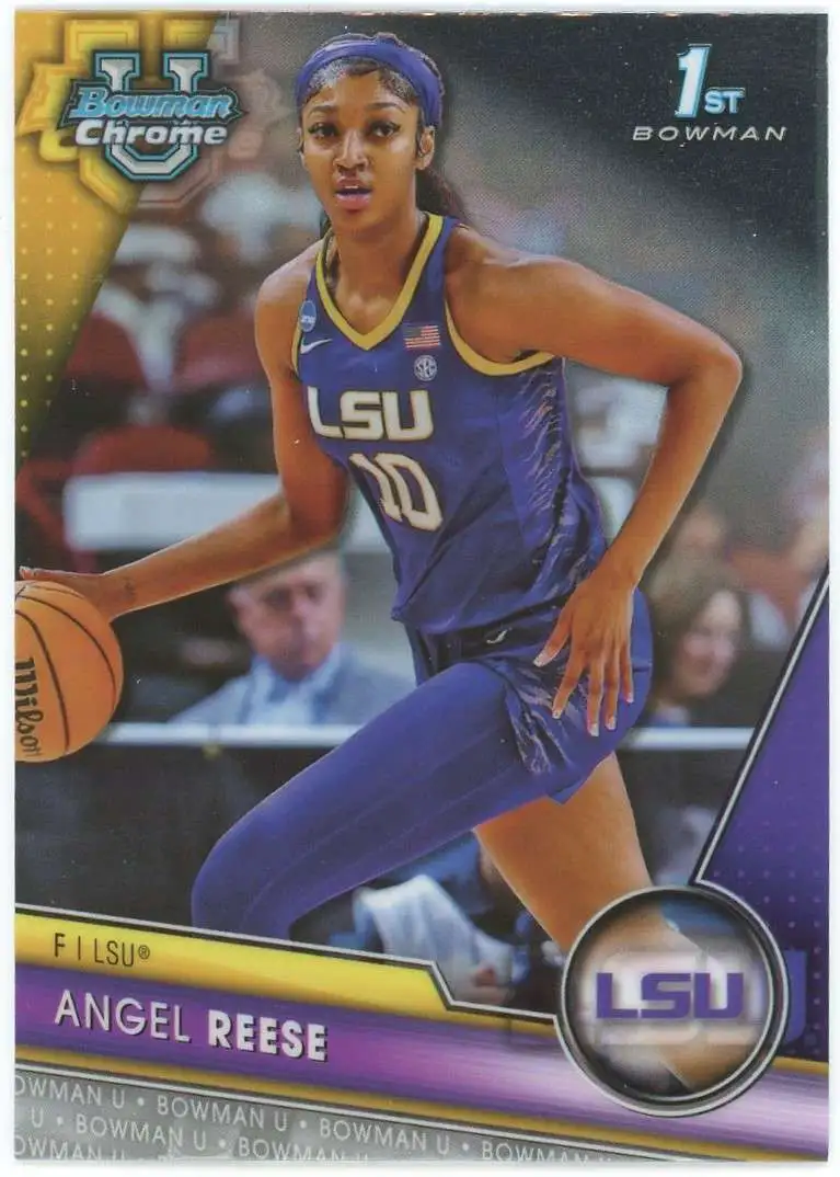WNBA Chicago Sky 2023-24 Bowman Chrome University 1st Bowman Angel Reese #49