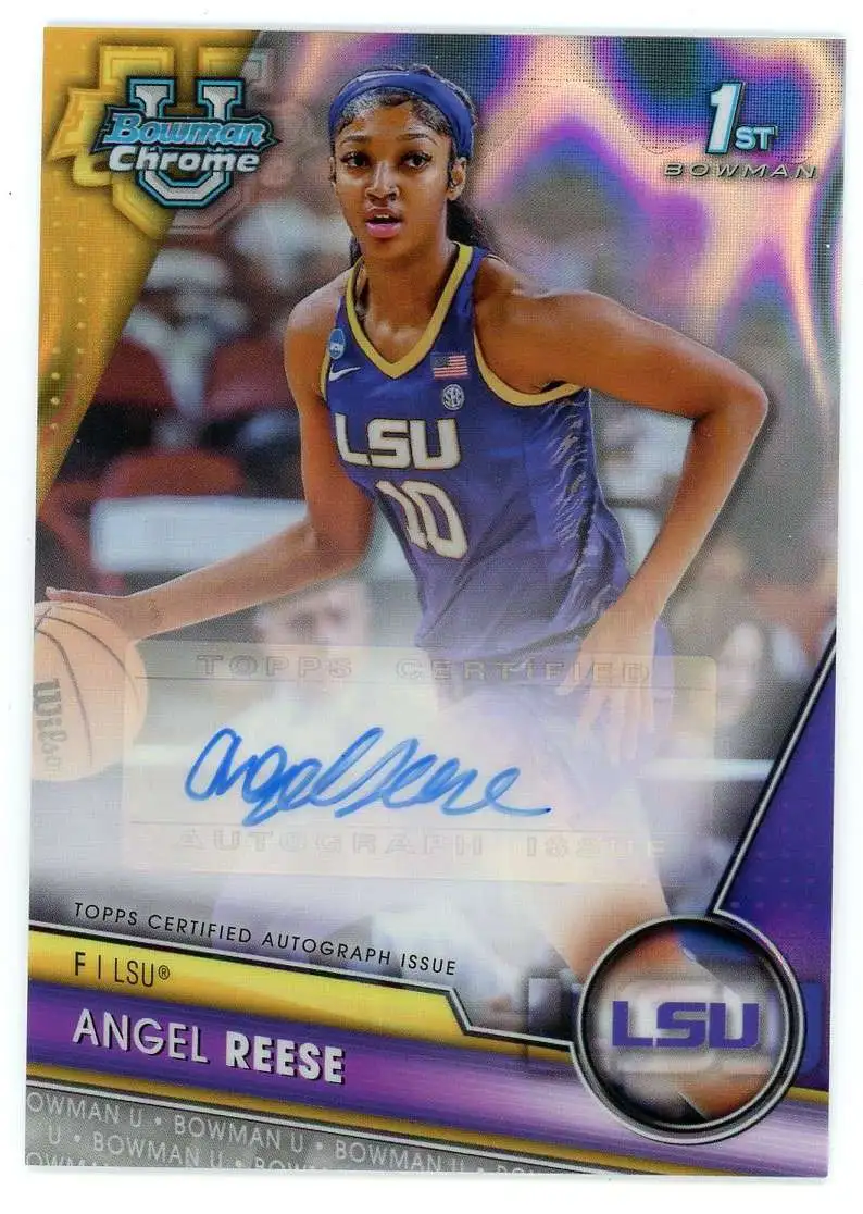 WNBA Chicago Sky 2023-24 Bowman Chrome University 1st Bowman Lava Refractor 6/199 Angel Reese BCPA-AR [Auto]