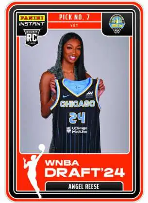 WNBA Chicago Sky 2024 Instant Draft Night Basketball Angel Reese DN-6 [Rookie Card]