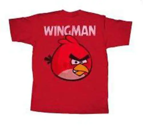Angry Birds Wingless T-Shirt [Red, Adult Small]