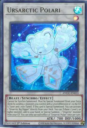 YuGiOh Ancient Guardians Collector Rare Ursarctic Polari ANGU-EN033