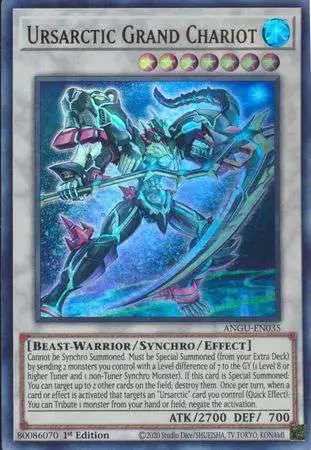 YuGiOh Ancient Guardians Ultra Rare Ursarctic Grand Chariot ANGU-EN035