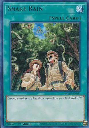 YuGiOh Ancient Guardians Collector Rare Snake Rain ANGU-EN051