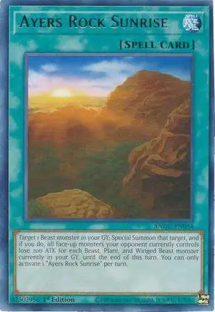 YuGiOh Ancient Guardians Rare Ayers Rock Sunrise ANGU-EN054