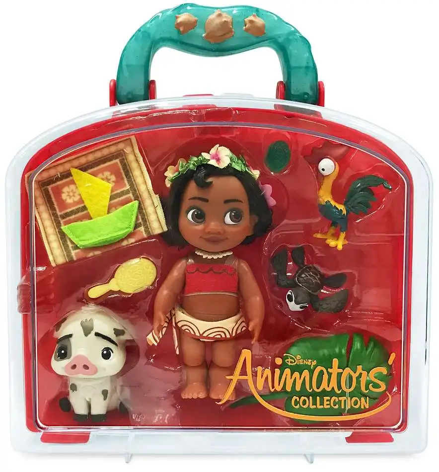 Disney Moana Animators Collection Moana Exclusive Mini Doll Playset ...