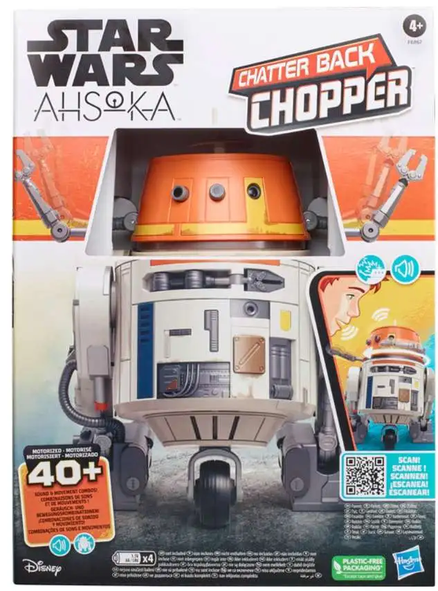 Star Wars Ahsoka Animatronic Chatter Back Chopper 7.5-Inch Droid Toy (Pre-Order ships November)