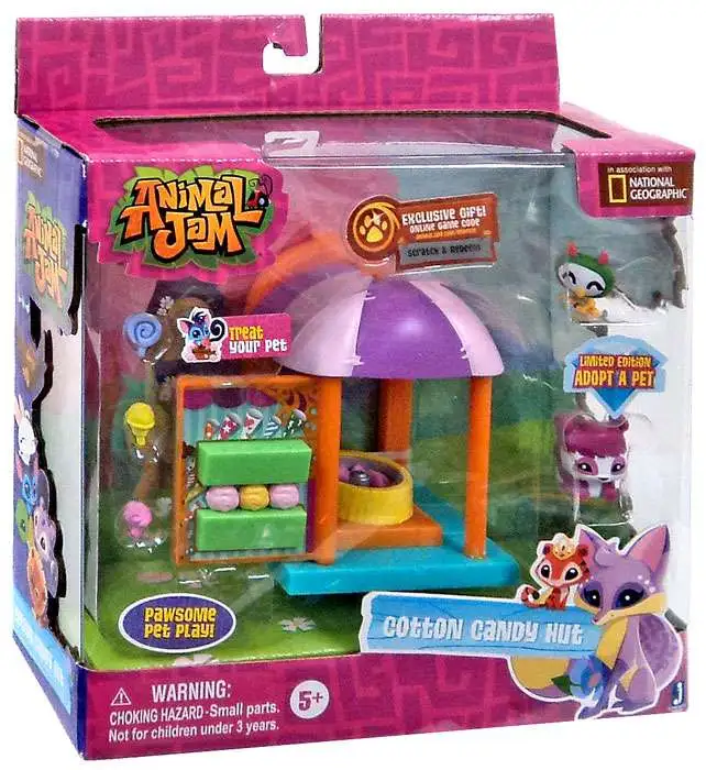 Animal Jam Cotton Candy Hut Playset Jazwares ToyWiz