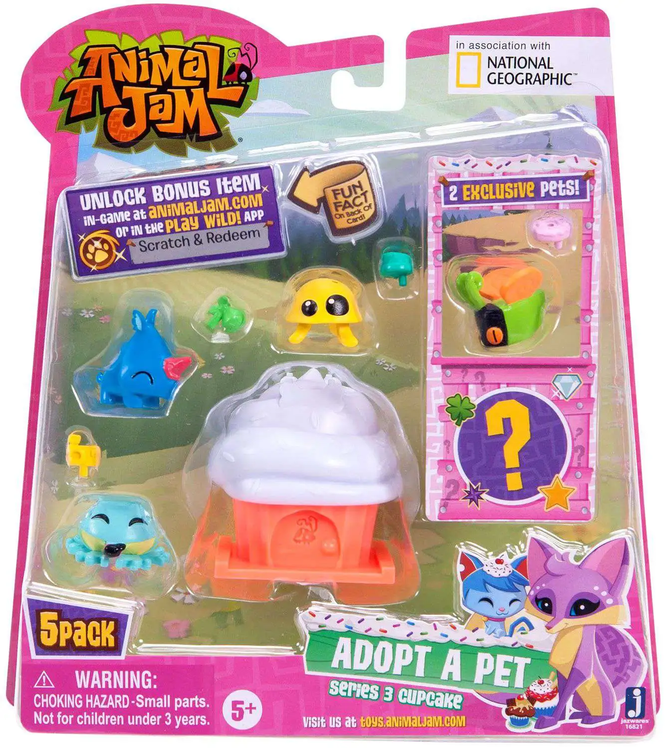 Animal Jam Pet Stop Pals With Gold Bunny and 2 Mystery Pets Adopt a for sale online 