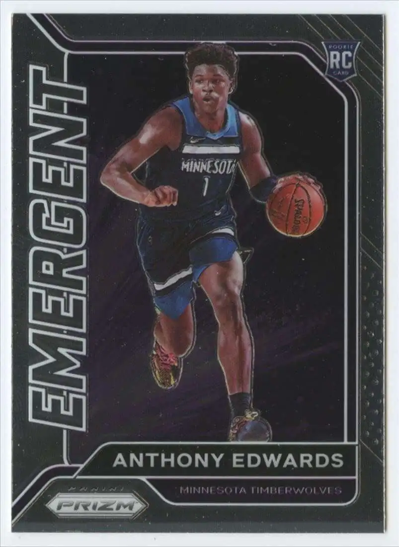 NBA 2020-21 Panini Prizm Emergent Anthony Edwards #3 [Rookie]