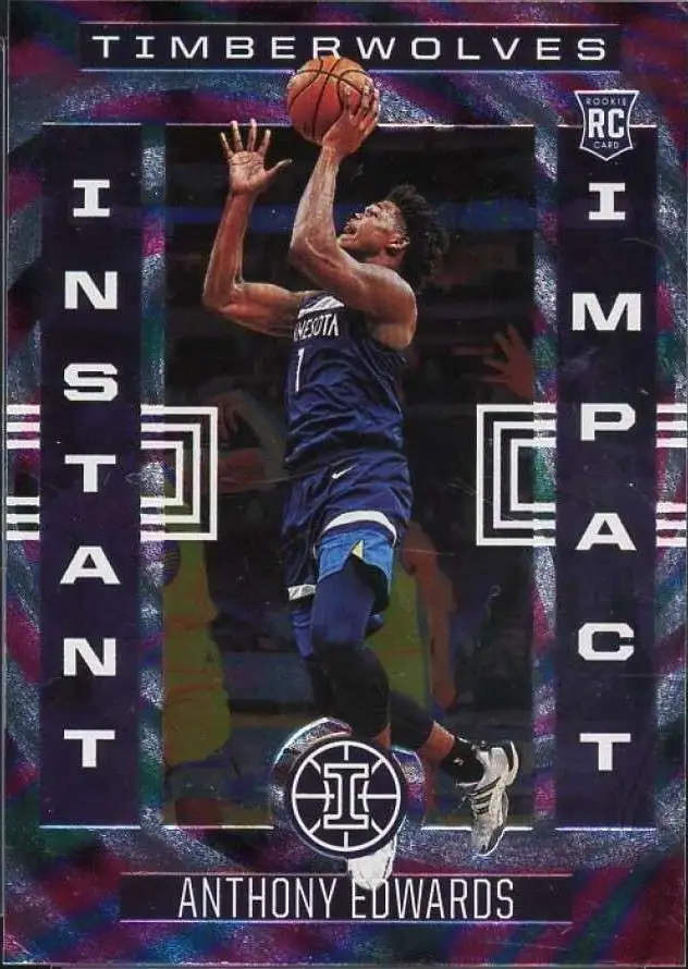 NBA 2020-21 Panini Illusions Instant Impact Anthony Edwards #7 [Rookie]