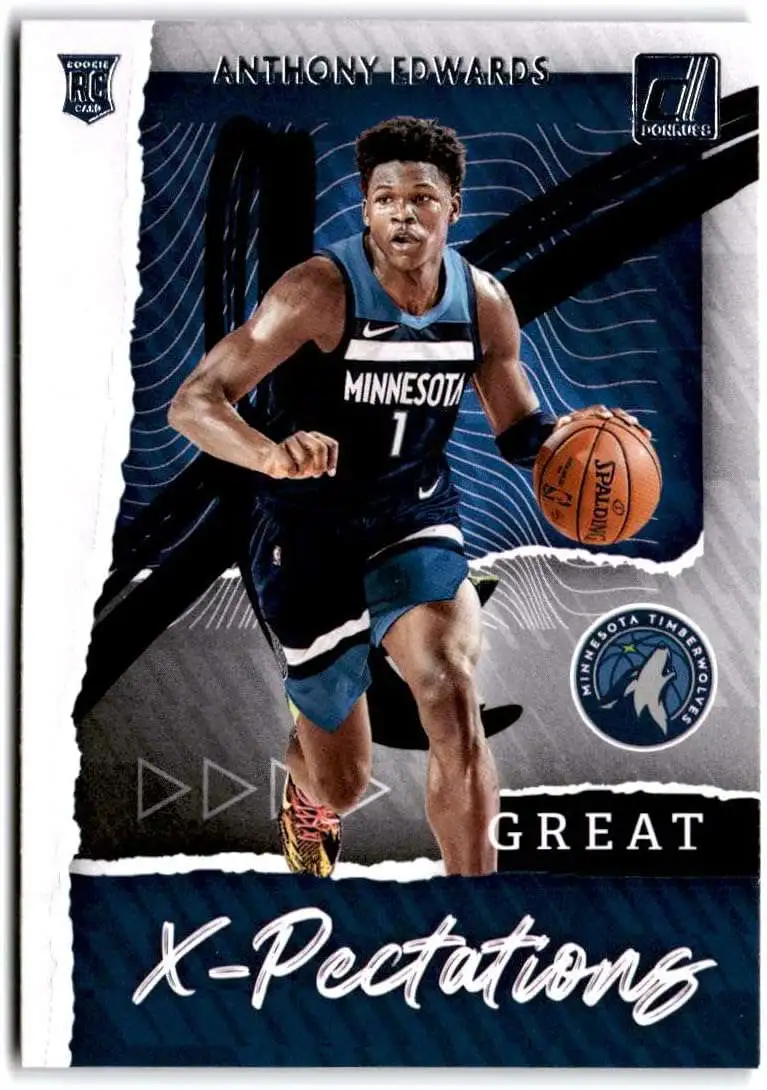 NBA 2020 Panini Donruss Basketball Great X-Pectations Anthony Edwards #1 [Rookie]
