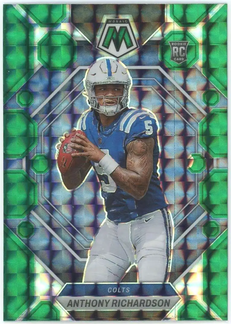 NFL Indianapolis Colts 2023 Panini Mosaic Green Mosaic Anthony Richardson #282 [Rookie]